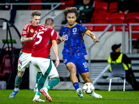 Netherlands midfielder Guus Til plays during the match between Hungary and the Netherlands at the Puskas Arena for the UEFA Nations League s...