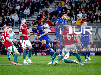 Netherlands forward Cody Gakpo plays during the match between Hungary and the Netherlands at the Puskas Arena for the UEFA Nations League se...