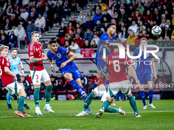 Netherlands forward Cody Gakpo plays during the match between Hungary and the Netherlands at the Puskas Arena for the UEFA Nations League se...