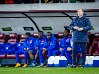 Netherlands trainer Ronald Koeman is present during the match between Hungary and the Netherlands at the Puskas Arena for the UEFA Nations L...