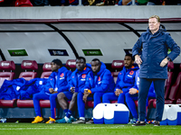 Netherlands trainer Ronald Koeman is present during the match between Hungary and the Netherlands at the Puskas Arena for the UEFA Nations L...