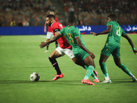 Mohamed Salah, Egypt national team player, tries to pass the ball during the match between Egypt and Mauritania in the African Cup of Nation...