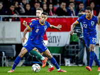 Netherlands midfielder Ryan Gravenberch plays during the match between Hungary and the Netherlands at the Puskas Arena for the UEFA Nations...