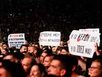 More than 45,000 people attend the concert to raise funds for legal expenses related to the case of the Tempe incident and in memory of the...