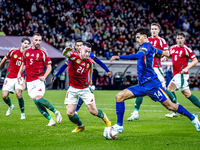 Hungary defender Endre Botka and Netherlands midfielder Tijani Reijnders play during the match between Hungary and the Netherlands at the Pu...