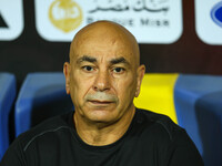 Hossam Hassan, the technical director of the Egyptian national team, appears during an Africa Cup of Nations qualifying match between Egypt...