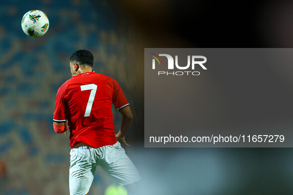 Mahmoud Hassan, a player of the Egyptian national team, is in action during an Africa Cup of Nations qualifying match between Egypt and Maur...