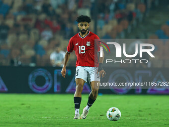 Marwan Attia, a player of the Egyptian national team, is in action during an Africa Cup of Nations qualifying match between Egypt and Maurit...