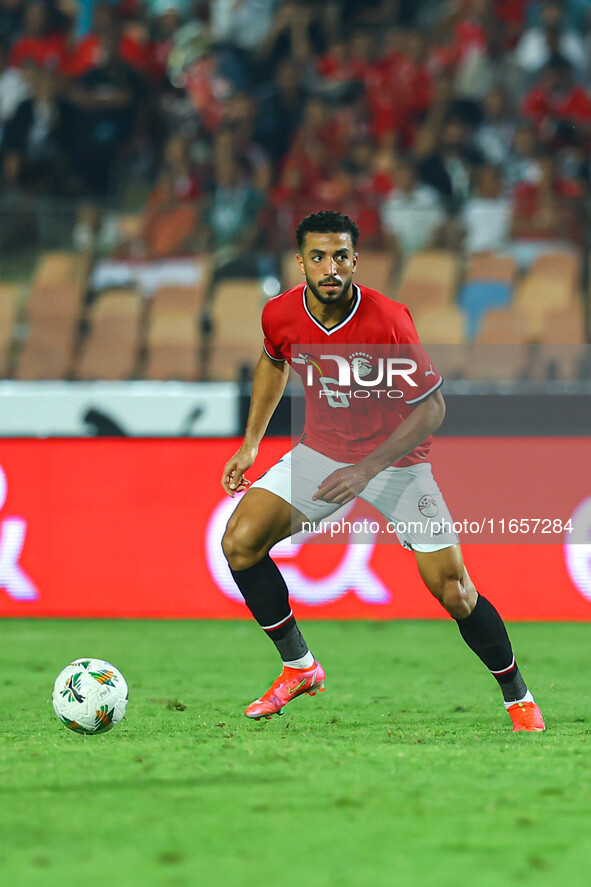 Mohamed Abdelmoniem, a player of the Egyptian national team, is in action during an Africa Cup of Nations qualifying match between Egypt and...