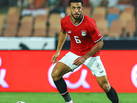 Mohamed Abdelmoniem, a player of the Egyptian national team, is in action during an Africa Cup of Nations qualifying match between Egypt and...