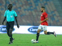 Naser Maher, a player of the Egyptian national team, is in action during an Africa Cup of Nations qualifying match between Egypt and Maurita...