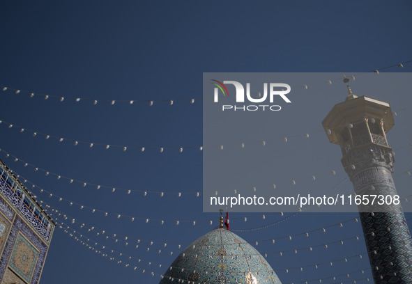 A view of a holy shrine in Shiraz, Iran, on October 8, 2024. While Western countries express concern about a potential escalation of the con...