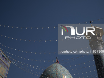 A view of a holy shrine in Shiraz, Iran, on October 8, 2024. While Western countries express concern about a potential escalation of the con...