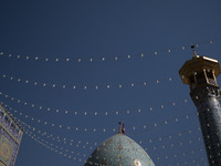 A view of a holy shrine in Shiraz, Iran, on October 8, 2024. While Western countries express concern about a potential escalation of the con...