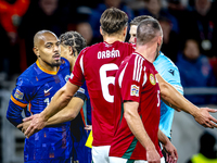 Netherlands forward Donyell Malen plays during the match between Hungary and the Netherlands at the Puskas Arena for the UEFA Nations League...