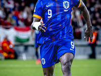 Netherlands forward Brian Brobbey plays during the match between Hungary and the Netherlands at the Puskas Arena for the UEFA Nations League...