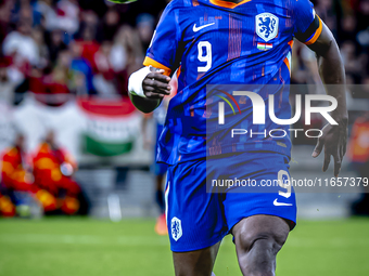 Netherlands forward Brian Brobbey plays during the match between Hungary and the Netherlands at the Puskas Arena for the UEFA Nations League...