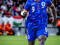 Netherlands forward Brian Brobbey plays during the match between Hungary and the Netherlands at the Puskas Arena for the UEFA Nations League...