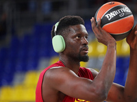 Youssoupha Fall plays during the match between FC Barcelona and Alba Berlin, corresponding to week 2 of the Turkish Airlines Euroleague, at...