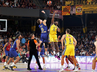 Jan Vesely and Trevion Williams play during the match between FC Barcelona and Alba Berlin, corresponding to week 2 of the Turkish Airlines...