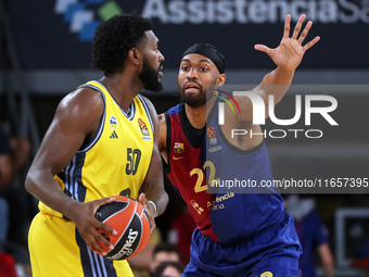 Jabari Parker and Trevion Williams play during the match between FC Barcelona and Alba Berlin, corresponding to week 2 of the Turkish Airlin...