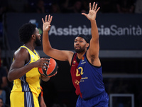 Jabari Parker and Trevion Williams play during the match between FC Barcelona and Alba Berlin, corresponding to week 2 of the Turkish Airlin...