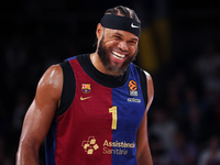 Justin Anderson plays during the match between FC Barcelona and Alba Berlin, corresponding to week 2 of the Turkish Airlines Euroleague, at...