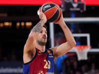 Nicolas Laprovittola plays during the match between FC Barcelona and Alba Berlin, corresponding to week 2 of the Turkish Airlines Euroleague...