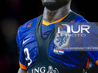 Netherlands forward Brian Brobbey plays during the match between Hungary and the Netherlands at the Puskas Arena for the UEFA Nations League...