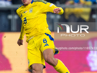 Georgiy Sudakov is playing during the  UEFA Nations League 2024 League B Group B1 match between Ukraine and Georgia , at the Poznan Arena in...