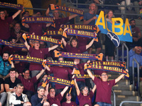 FC Barcelona supporters attend the match between FC Barcelona and Alba Berlin, corresponding to week 2 of the Turkish Airlines Euroleague, a...