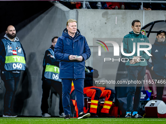 Netherlands trainer Ronald Koeman is present during the match between Hungary and the Netherlands at the Puskas Arena for the UEFA Nations L...