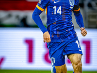 Netherlands midfielder Tijani Reijnders plays during the match between Hungary and the Netherlands at the Puskas Arena for the UEFA Nations...