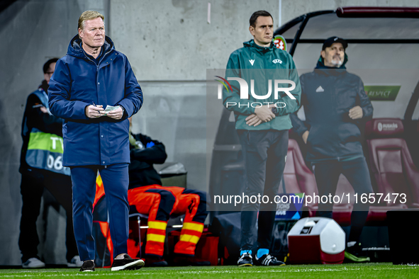 Netherlands trainer Ronald Koeman is present during the match between Hungary and the Netherlands at the Puskas Arena for the UEFA Nations L...