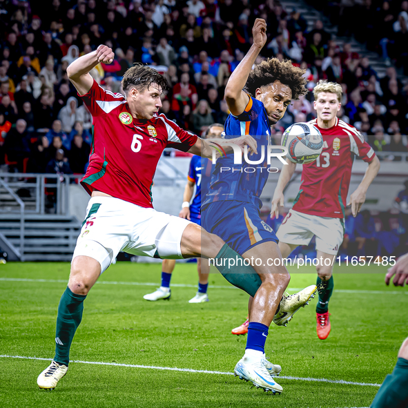 During the match between Hungary and the Netherlands at the Puskas Arena for the UEFA Nations League season 2024-2025 in Budapest, Hungary,...