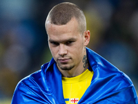 Mykhailo Mudryk is playing during the  UEFA Nations League 2024 League B Group B1 match between Ukraine and Georgia , at the Poznan Arena in...