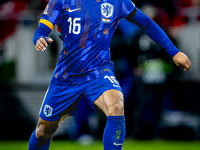 Netherlands midfielder Quinten Timber plays during the match between Hungary and the Netherlands at the Puskas Arena for the UEFA Nations Le...