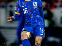 Netherlands midfielder Quinten Timber plays during the match between Hungary and the Netherlands at the Puskas Arena for the UEFA Nations Le...