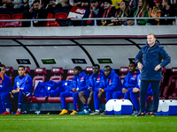 Netherlands trainer Ronald Koeman is present during the match between Hungary and the Netherlands at the Puskas Arena for the UEFA Nations L...