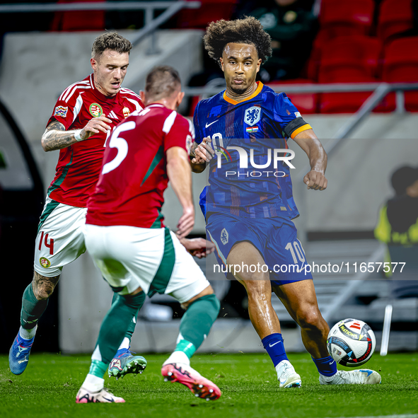 During the match between Hungary and the Netherlands at the Puskas Arena for the UEFA Nations League season 2024-2025 in Budapest, Hungary,...