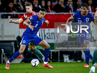 Netherlands midfielder Ryan Gravenberch plays during the match between Hungary and the Netherlands at the Puskas Arena for the UEFA Nations...