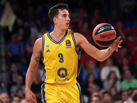 Matteo Spagnolo plays during the match between FC Barcelona and Alba Berlin, corresponding to week 2 of the Turkish Airlines Euroleague, at...