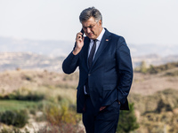 Prime Minister of Croatia Andrej Plenkovic is seen during the summit in Paphos, Cyprus, on October 11, 2024. The 11th Summit of the Southern...