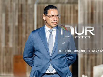 Minister of Foreign Affairs Constantinos Kombos is seen during the summit in Paphos, Cyprus, on October 11, 2024. The 11th Summit of the Sou...