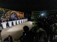 Heads of State and Government gather for the press conference in Paphos, Cyprus, on October 11, 2024. The 11th Summit of the Southern EU Cou...