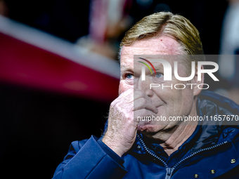 Netherlands trainer Ronald Koeman is present during the match between Hungary and the Netherlands at the Puskas Arena for the UEFA Nations L...