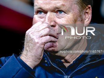 Netherlands trainer Ronald Koeman is present during the match between Hungary and the Netherlands at the Puskas Arena for the UEFA Nations L...