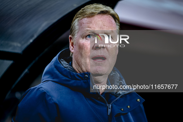 Netherlands trainer Ronald Koeman is present during the match between Hungary and the Netherlands at the Puskas Arena for the UEFA Nations L...