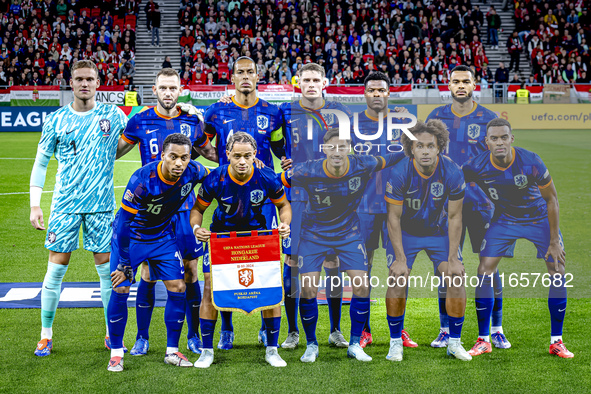 During the match between Hungary and the Netherlands at the Puskas Arena for the UEFA Nations League season 2024-2025 in Budapest, Hungary,...