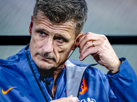 Netherlands assistant trainer Win Jonk is present during the match between Hungary and the Netherlands at the Puskas Arena for the UEFA Nati...